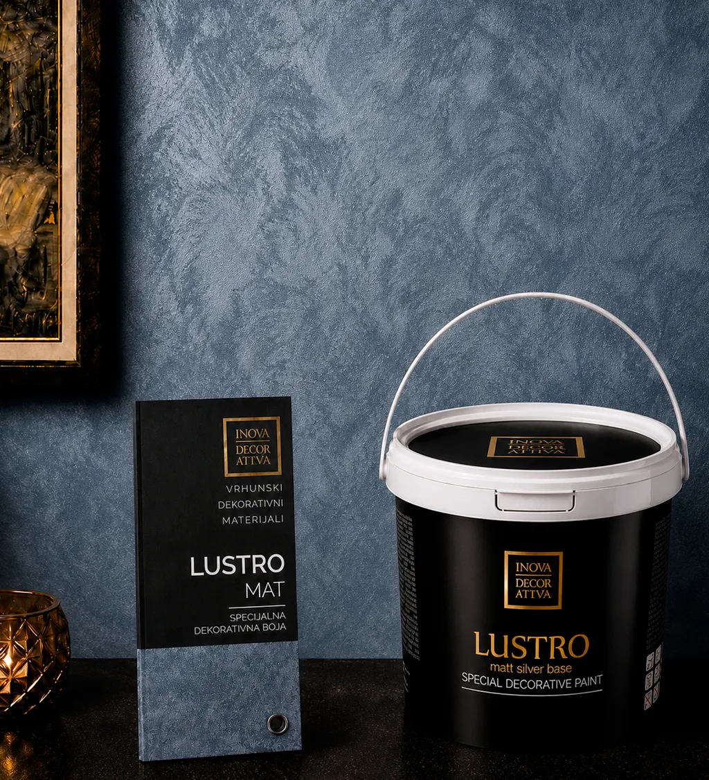Dekorativna boja Lustro Mat, mat sedefni finiš - INOVA Decorativa