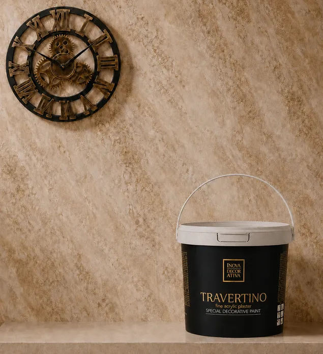 Dekorativni malter Travertino, izražen efekat prirodnog kamena